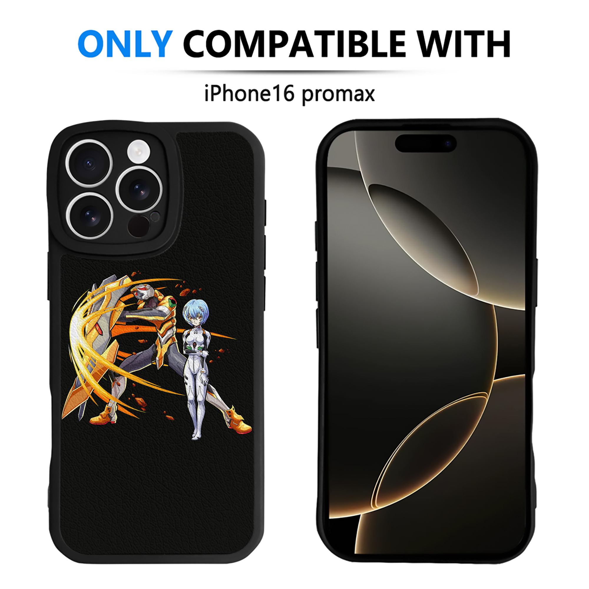 （画像用） EVA 新世紀エヴァンゲリオン 【iPhone 16シリーズ対応】シリコンスマホケース（レザー調） 材質：シリコン